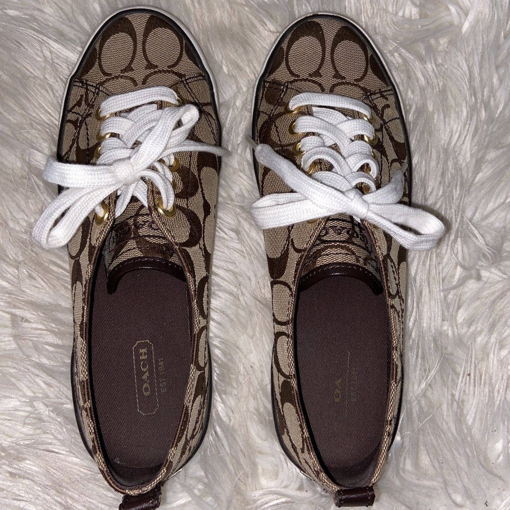 Coach leather sneakers